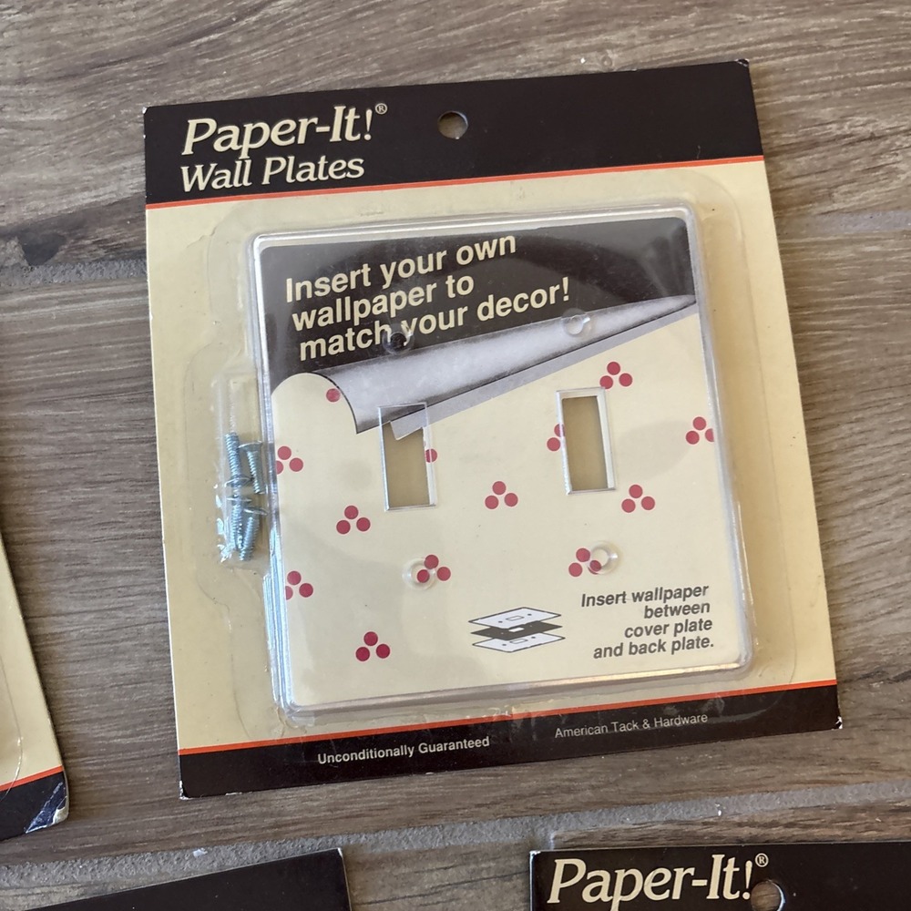 5 Lot Vintage 1990 American Tack & Hardware Co. Custom Photo Light Switch Plate - Picture 3 of 8